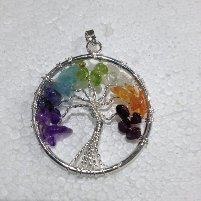 Pendant - Tree of Life - Chakra - 1pc Pendant - Tree of Life - Chakra - 1pc